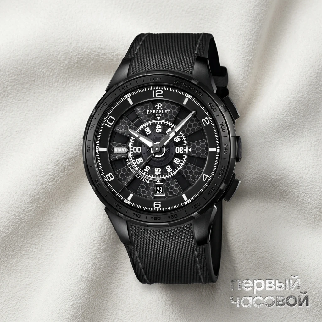 Купить элитные часы Perrelet Turbine Chrono Sport  A1079/2: в наличии в Москве!
