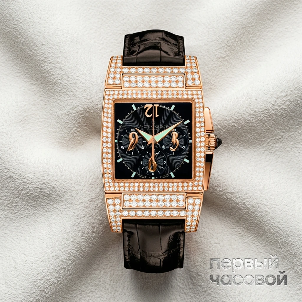 Купить элитные часы De Grisogono Instrumento Chrono Diamonds UNO CHRONO N04 : в наличии в Москве!
