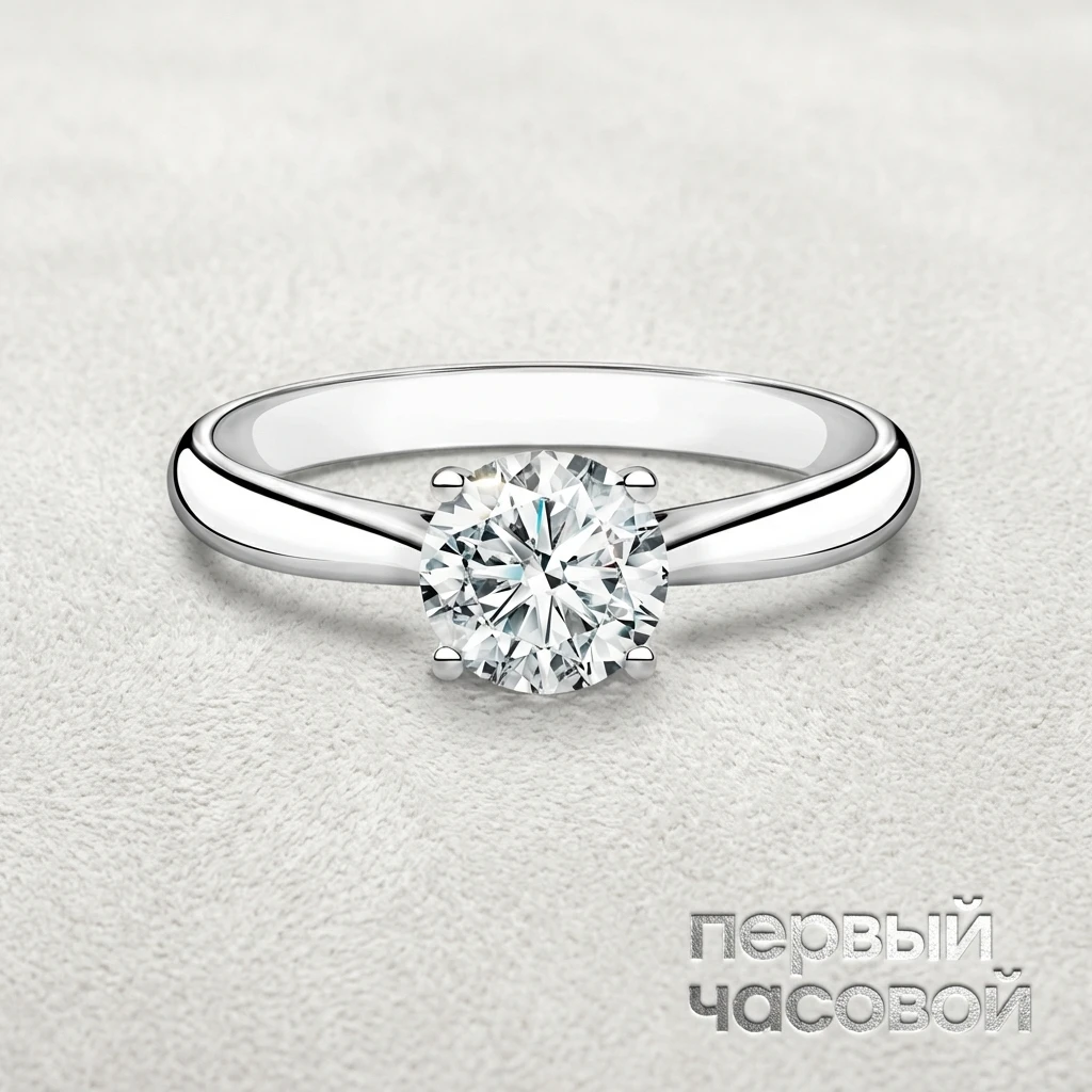 Купить украшение Studio jewelry Кольцо 1,02 ct. I/VVS1 (3 Excellent) "Round Diamond" : в наличии в Москве!