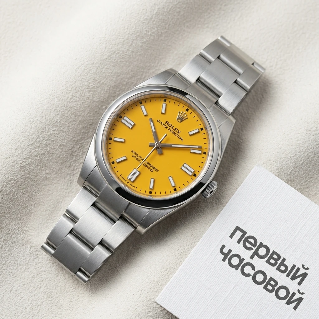 Купить элитные часы Rolex Oyster Perpetual 36 Stainless Steel Yellow Dial 126000: в наличии в Москве!