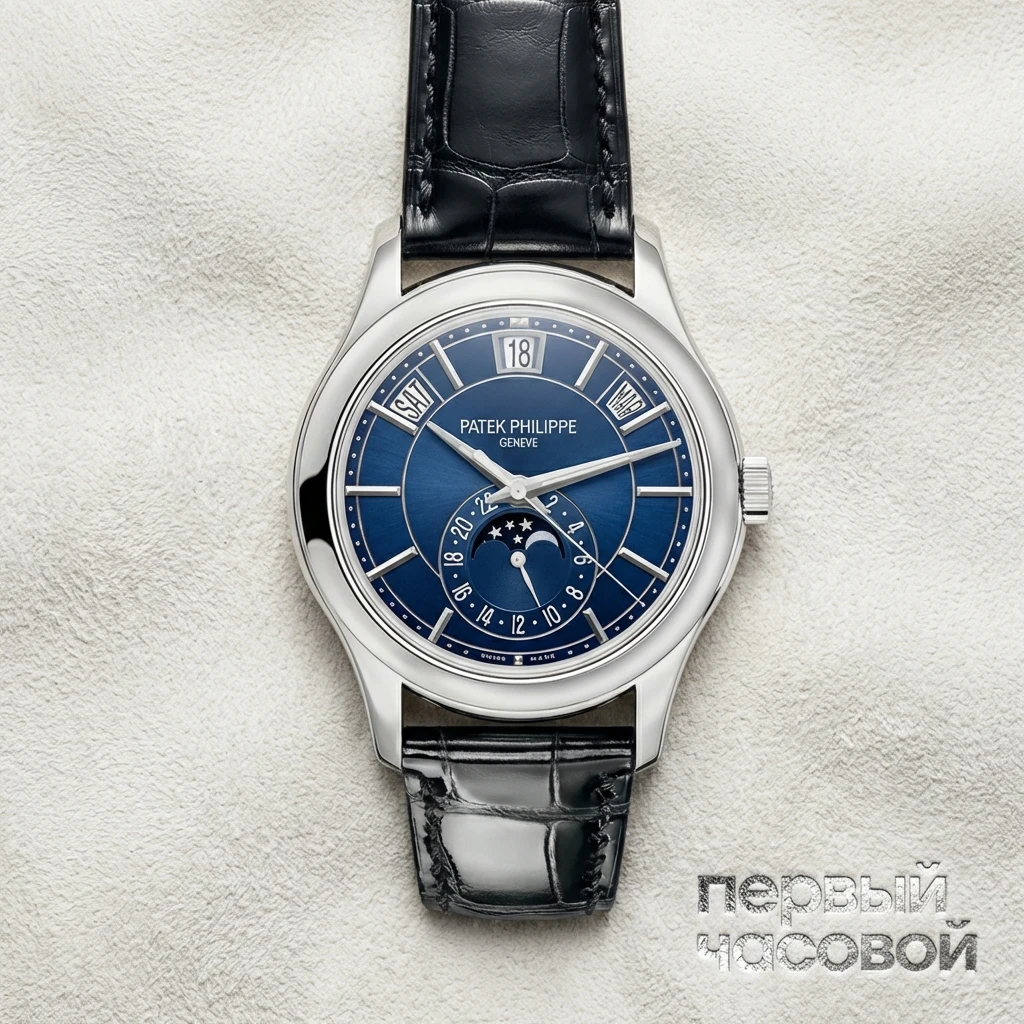 Купить элитные часы Patek Philippe Annual Calendar Blue 5205G-013: в наличии в Москве!