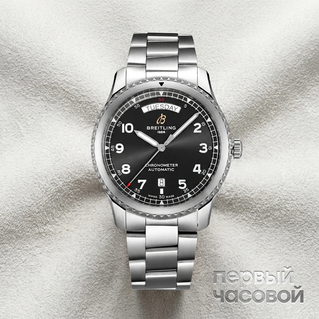 Купить элитные часы Breitling AVIATOR 8 AUTOMATIC DAY &amp; DATE 41 A45330101B1A1: в наличии в Москве!