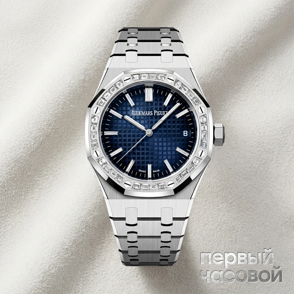 Купить элитные часы Audemars Piguet Royal Oak Selfwinding Baguette Diamonds  15551BC.ZZ.1356BC.01: в наличии в Москве!