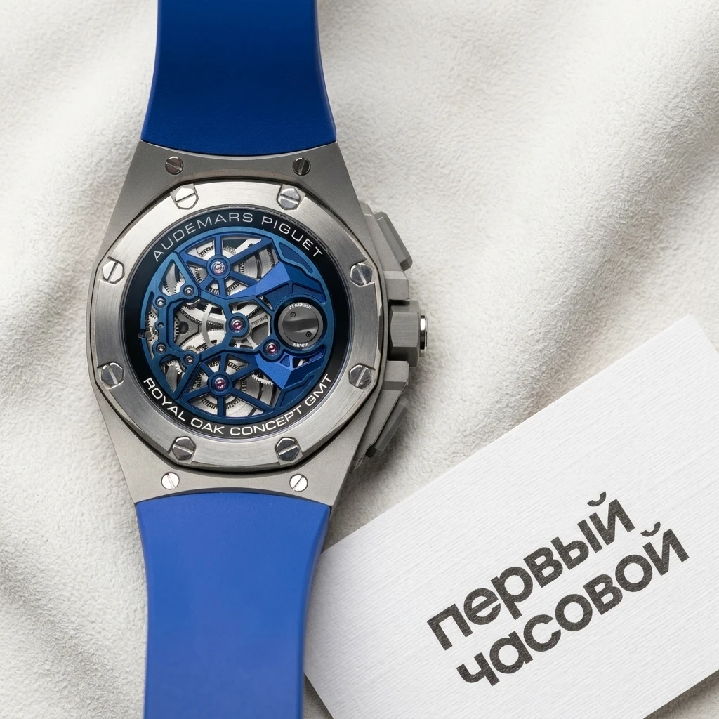 Купить элитные часы Audemars Piguet Royal Oak Concept Flying Tourbillon GMT BLUE 26589IO.OO.D030CA.01: в наличии в Москве!