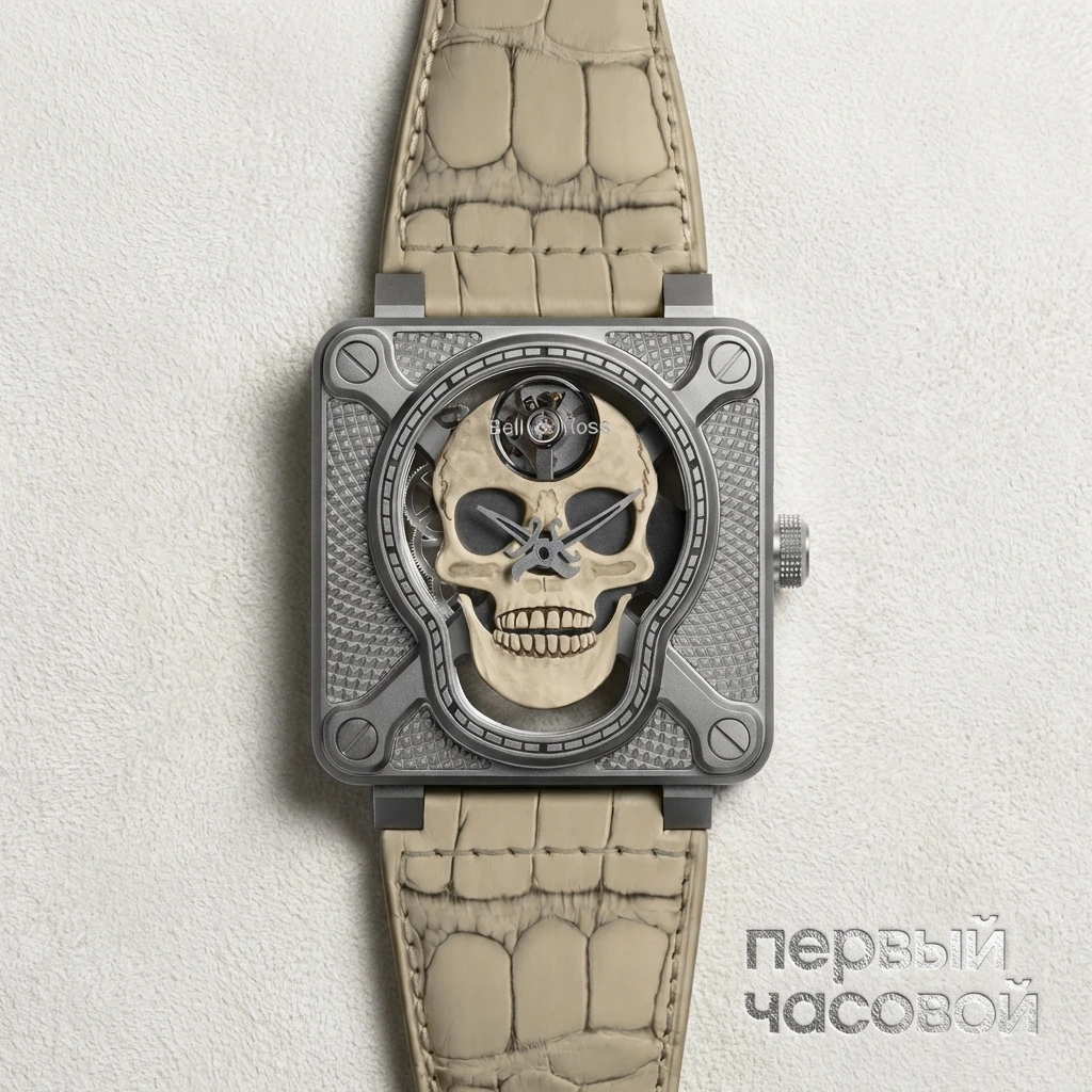 Купить элитные часы Bell &amp; Ross BR 01 Laughing Skull White BR 01 Laughing Skull White: в наличии в Москве!