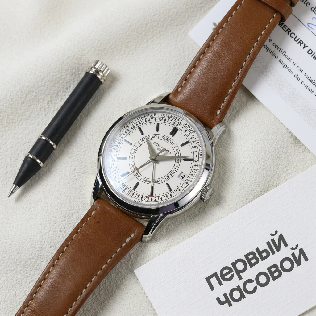 Купить элитные часы Patek Philippe Complications Calatrava Weekly Calendar Silvery Opaline Dial 40 mm 5212A-001: в наличии в Москве!