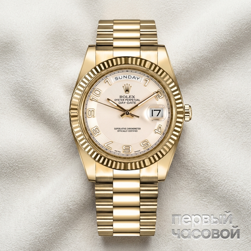 Rolex Day-Date II 41mm Yellow Gold President Ivory