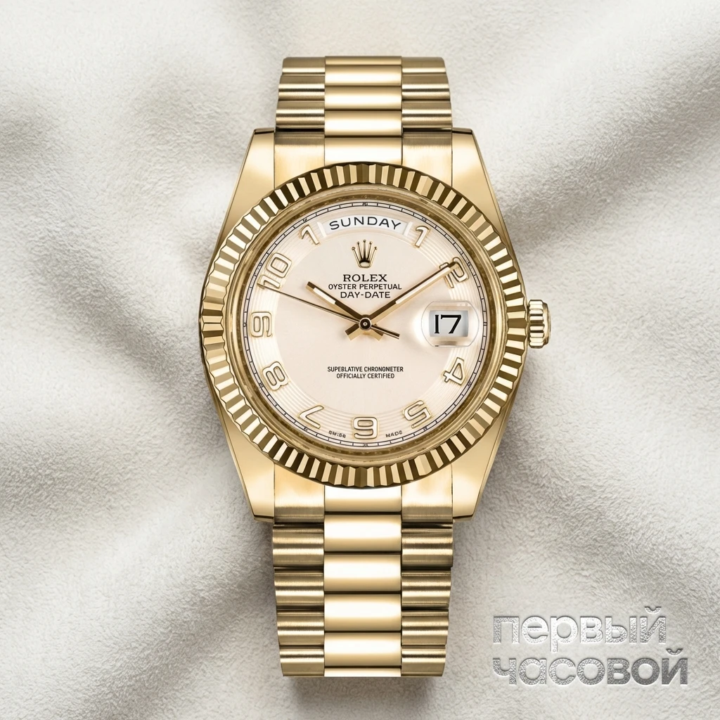 Rolex Day-Date II 41mm Yellow Gold President Ivory 218238