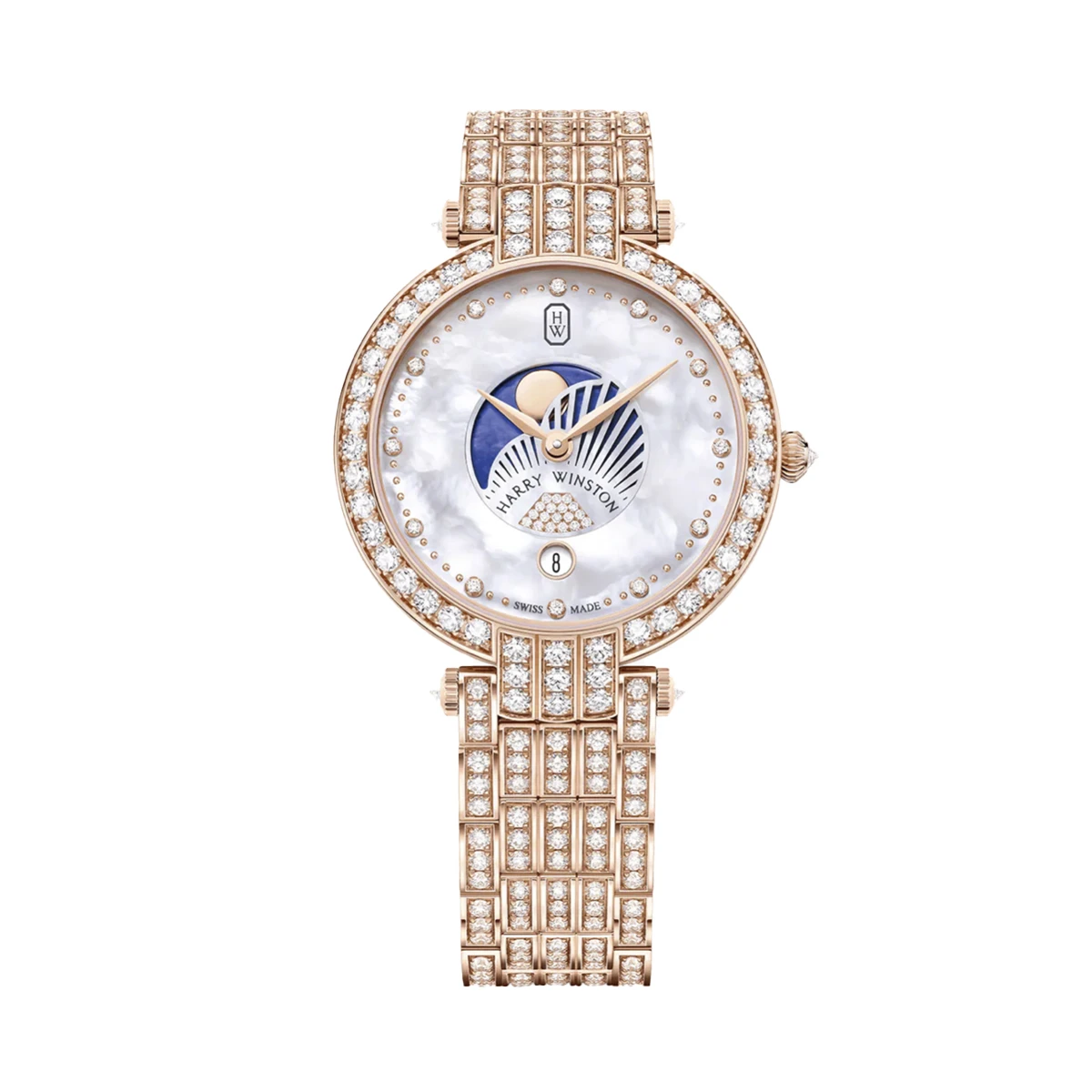 Купить элитные часы Harry Winston Premier Moon Phase 36mm PRNQMP36RR004: в наличии в Москве!