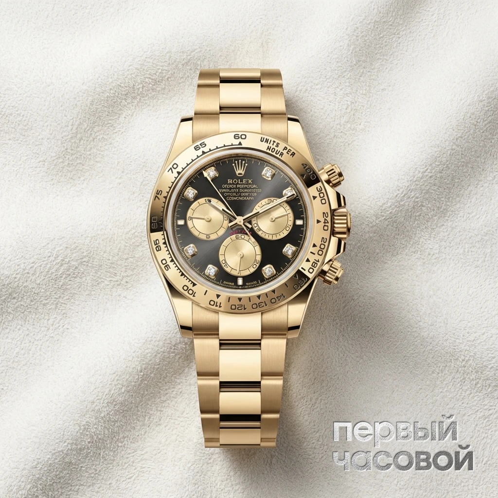 Купить элитные часы Rolex Cosmograph Daytona Yellow Gold Black Dial With Diamonds 126508: в наличии в Москве!