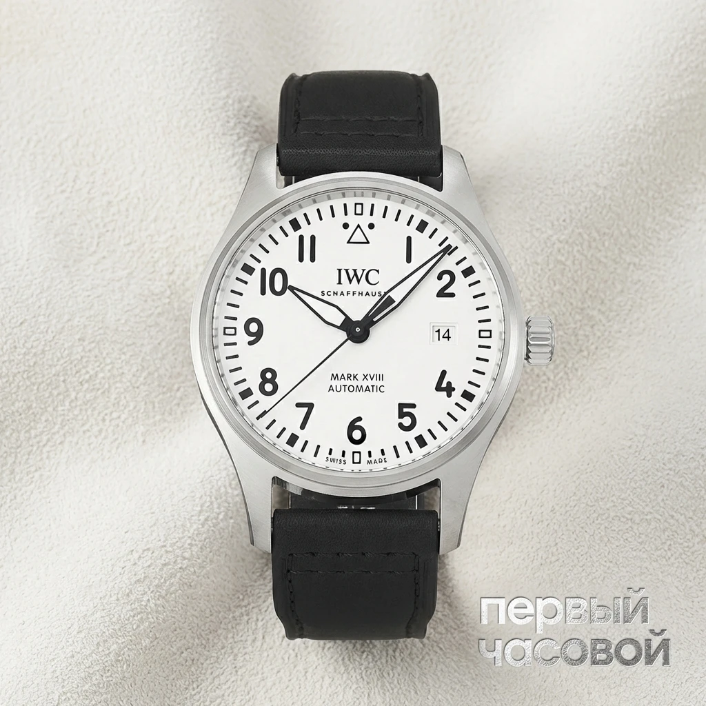 Купить элитные часы Iwc Pilot Mark XVIII Stainless Steel 40MM IW327012: в наличии в Москве!