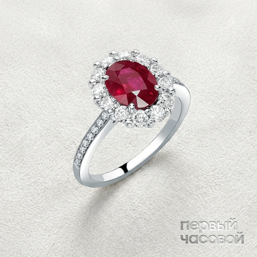 Купить украшение Studio jewelry Кольцо с рубином 2,07 ct. "Pigeon Blood" : в наличии в Москве!