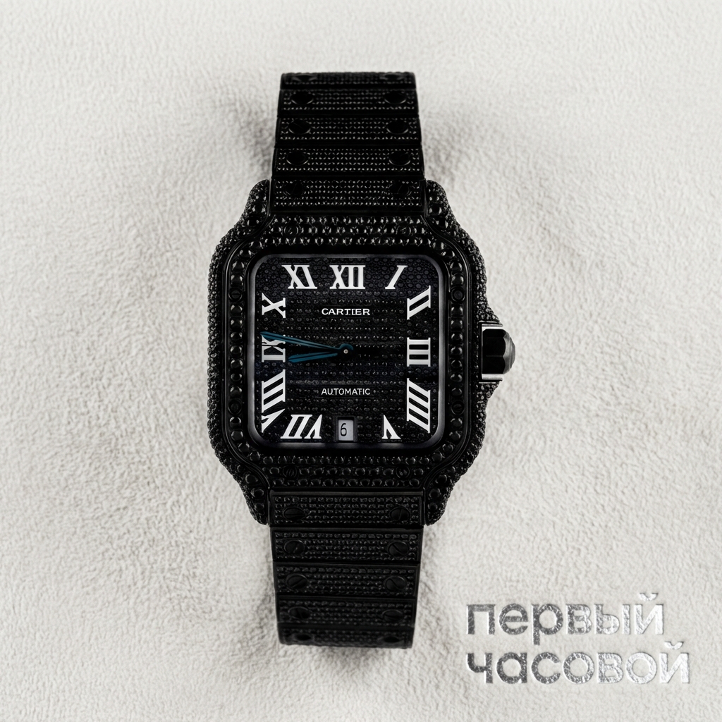 Cartier SANTOS DE CARTIER CUSTOM BLACK DIAMOND