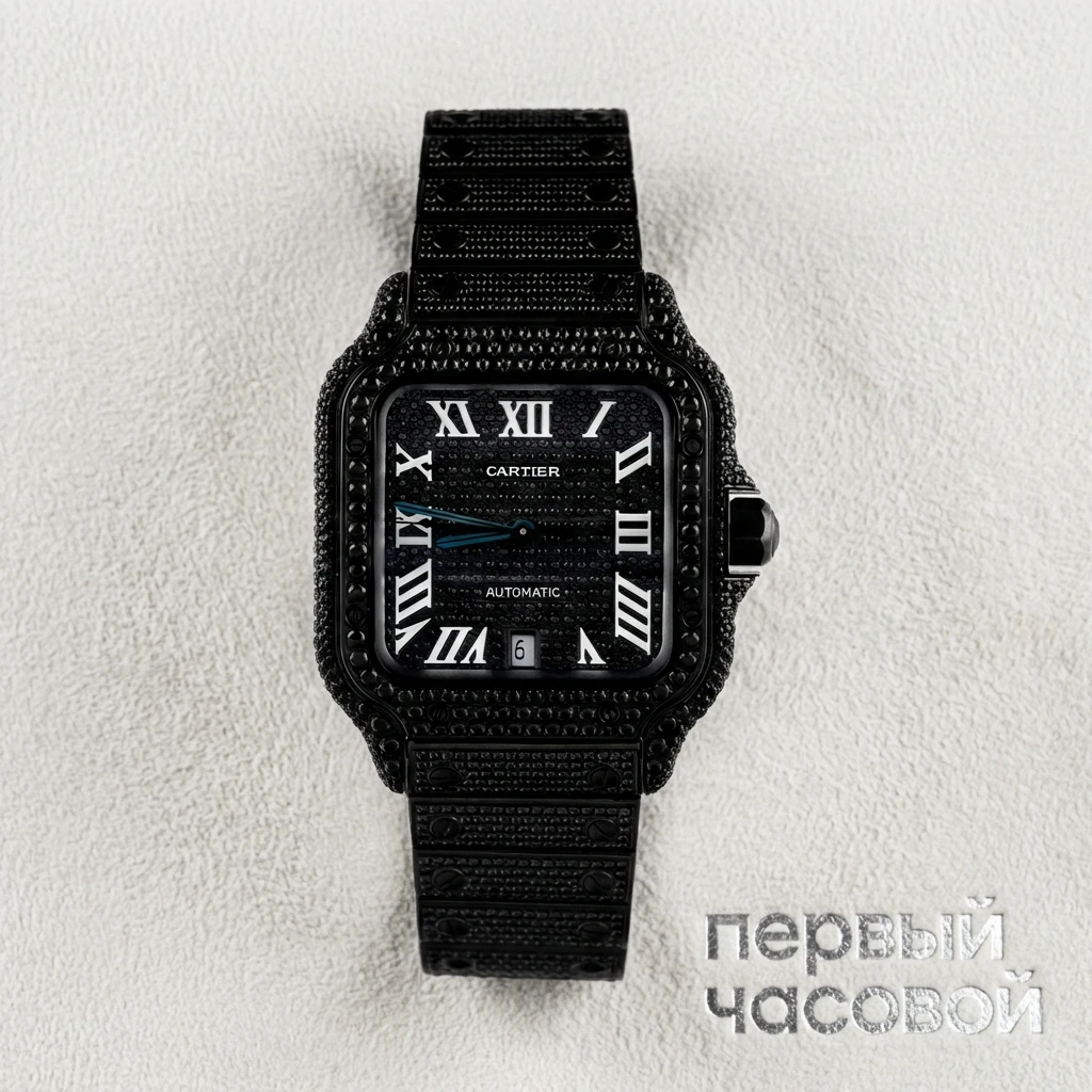 Cartier SANTOS DE CARTIER CUSTOM BLACK DIAMOND WSSA0029