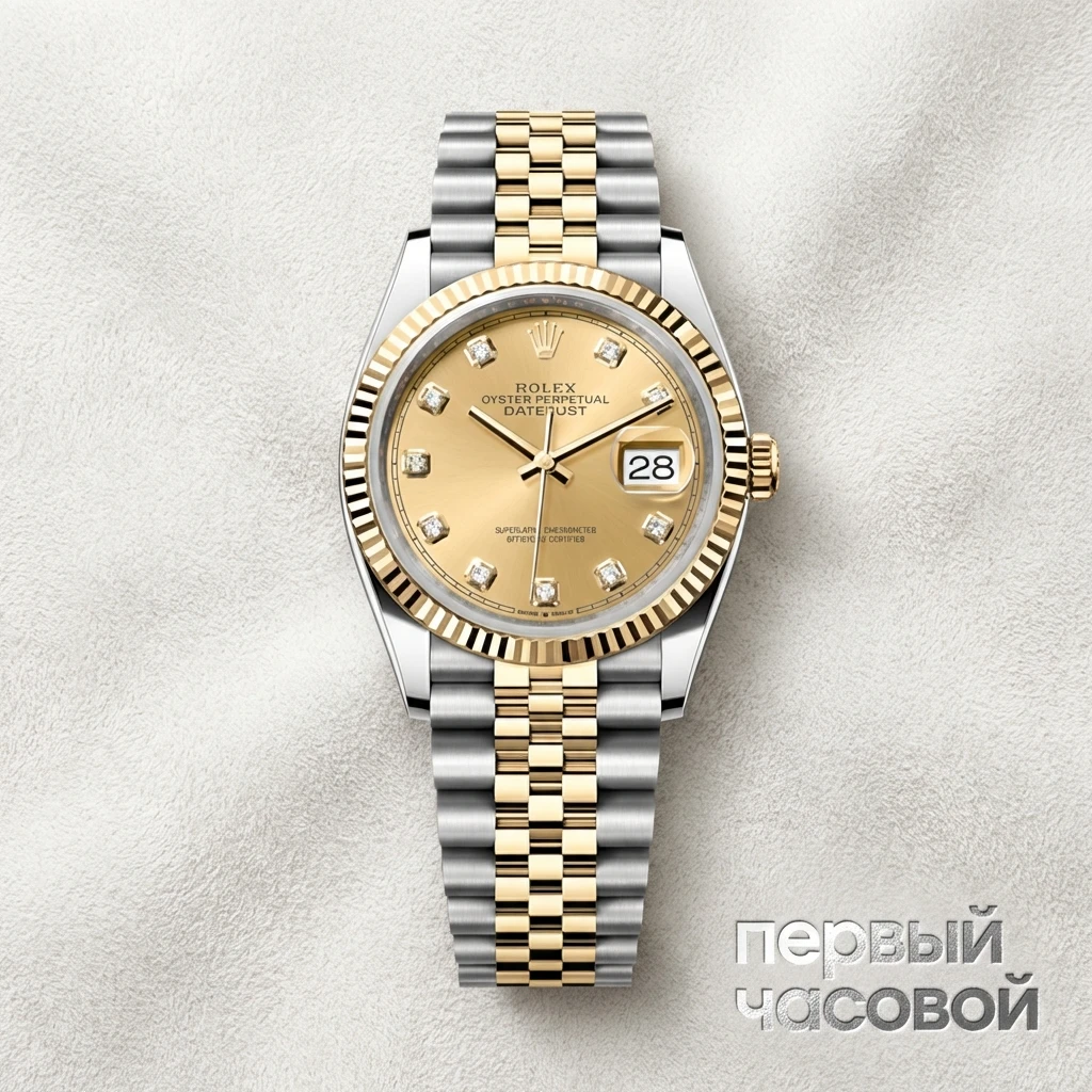 Rolex Datejust Champagne Diamond Dial 126233-0017