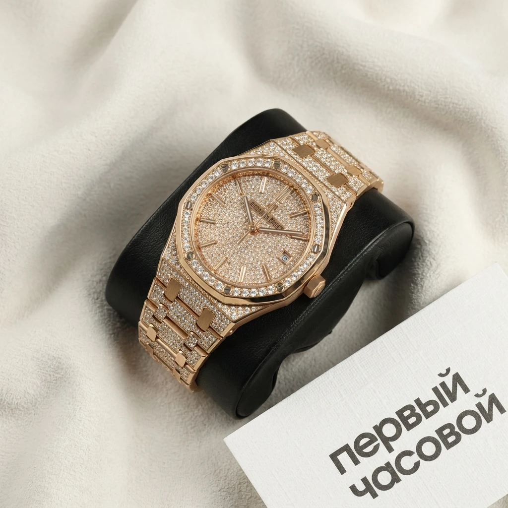 Купить элитные часы Audemars Piguet Royal Oak Custom Diamonds 41mm 15400OR: в наличии в Москве!