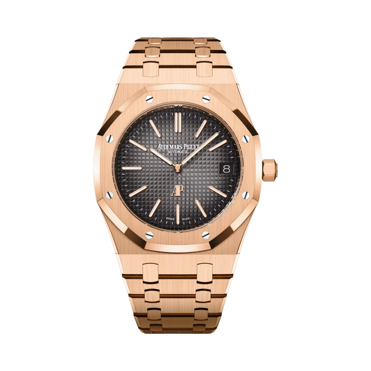 Купить элитные часы Audemars Piguet Royal Oak &quot;Jumbo&quot; Rose Gold Extra-Thin &quot;50th Anniversary&quot; Юбилейные 16202ST.OO.1240ST.01: в наличии в Москве!