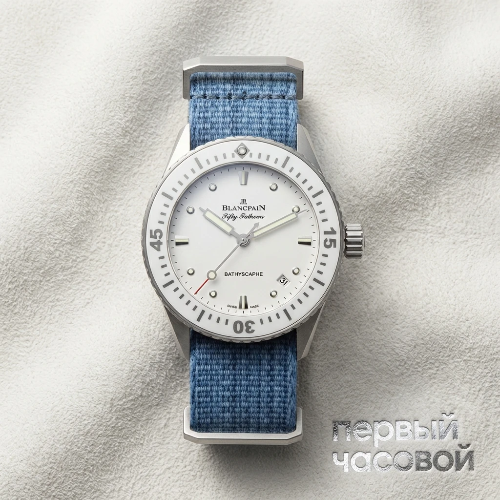 Купить элитные часы Blancpain Fifty Fathoms Bathyscaphe 5100 1127 NAJA: в наличии в Москве!