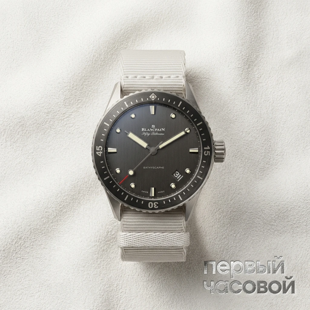 Купить элитные часы Blancpain Fifty Fathoms Bathyscaphe 5000 1210 NAGA: в наличии в Москве!