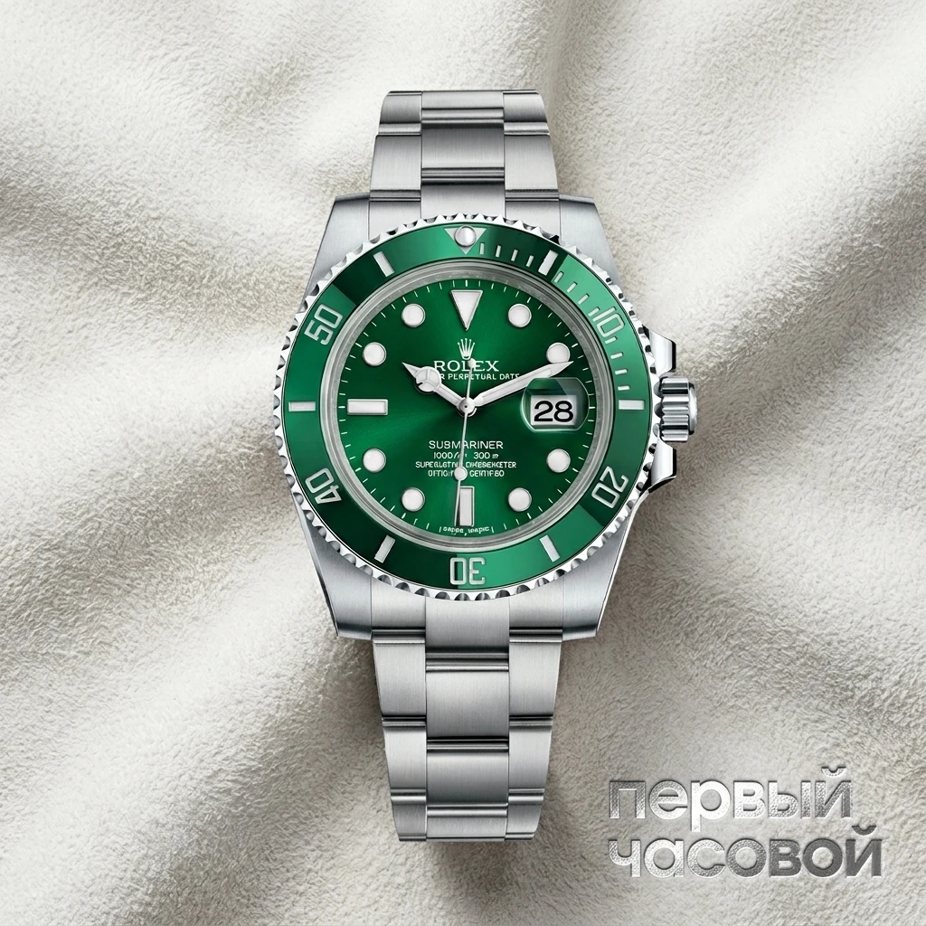 Купить элитные часы Rolex Submariner Green Hulk В Заводских Пленках 2018 год 116610LV: в наличии в Москве!