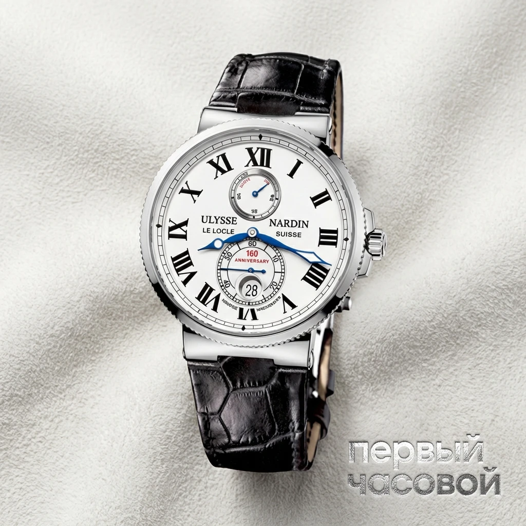 Купить элитные часы Ulysse N Marine Chronometer Anniversary 160 Platinum 269-65: в наличии в Москве!