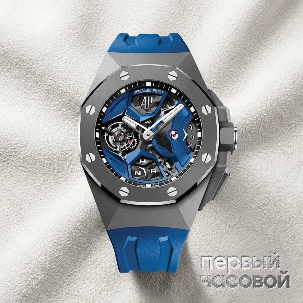 Купить элитные часы Audemars Piguet Royal Oak Concept Flying Tourbillon GMT BLUE 26589IO.OO.D030CA.01: в наличии в Москве!