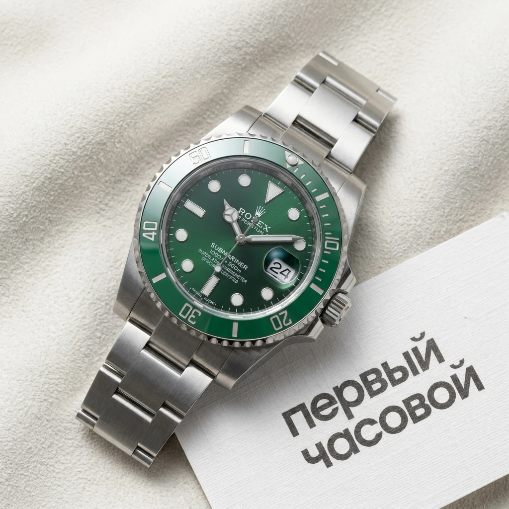 Купить элитные часы Rolex Submariner Green Hulk В Заводских Пленках 116610LV: в наличии в Москве!