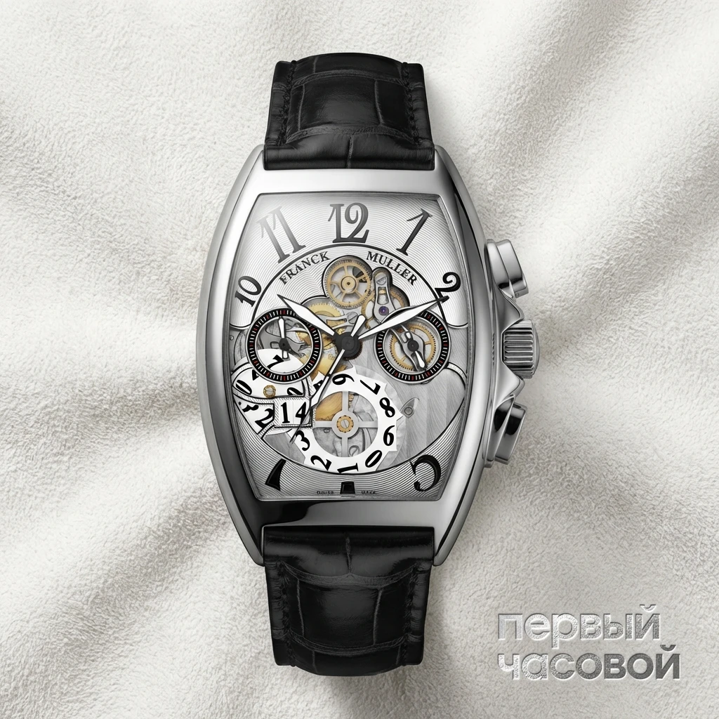 Купить элитные часы Franck Muller Mens Collection Cintree Curvex Grande Date 8083 CC GD SQT 5N B: в наличии в Москве!