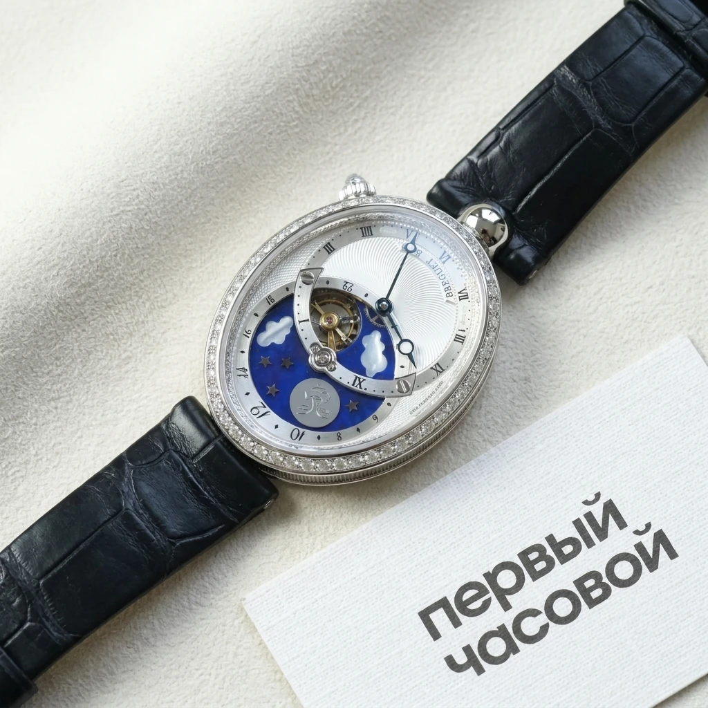 Купить элитные часы Breguet Reine De Naples Tourbillon Jour/Nuit White Gold &amp; Diamonds 8998BB/11/974 D00D: в наличии в Москве!
