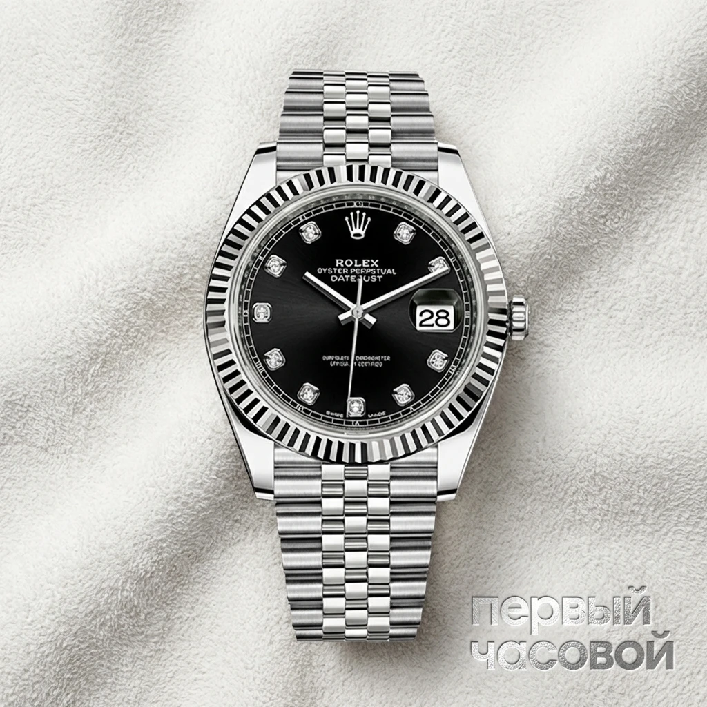 Купить элитные часы Rolex Datejust 41mm Black Dial Diamonds 2022 126334: в наличии в Москве!