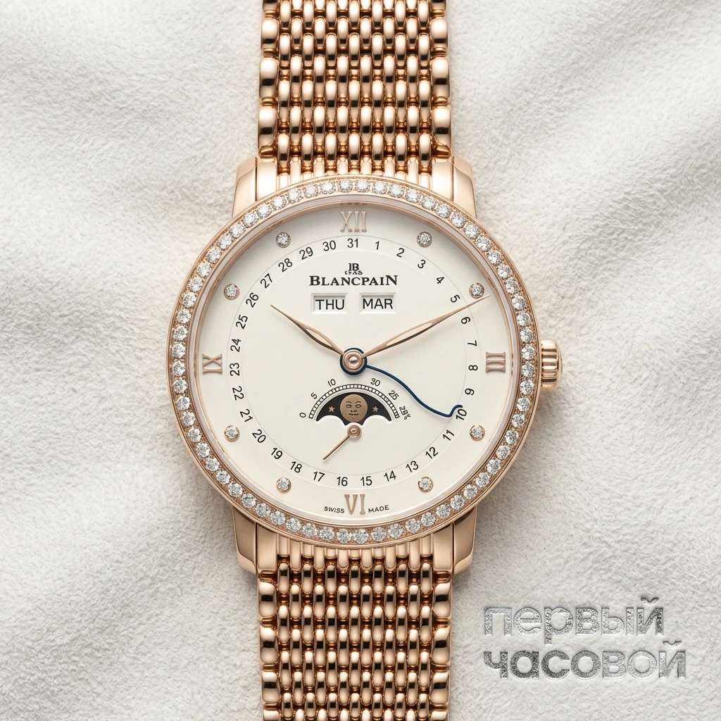 Купить элитные часы Blancpain Villeret Quantieme Complet 6264 2987 MMB: в наличии в Москве!