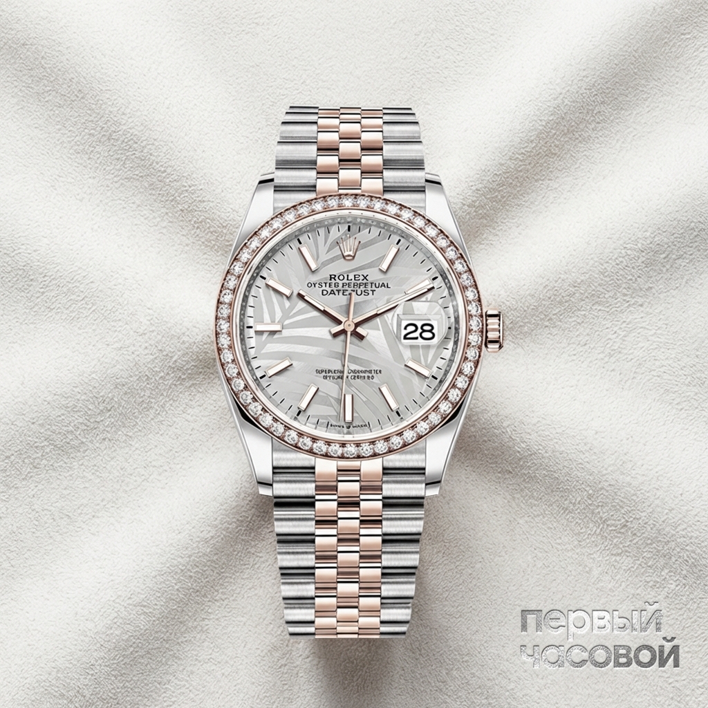 Rolex Datejust 36 Rose Gold/Steel Diamond Bezel Jubilee Bracelet
