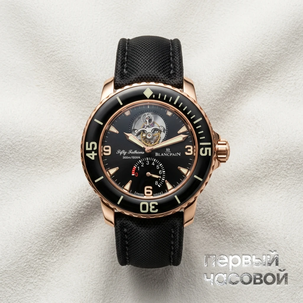 Купить элитные часы Blancpain Fifty Fathoms Tourbillon 8 Jours 5025 3630 52A: в наличии в Москве!