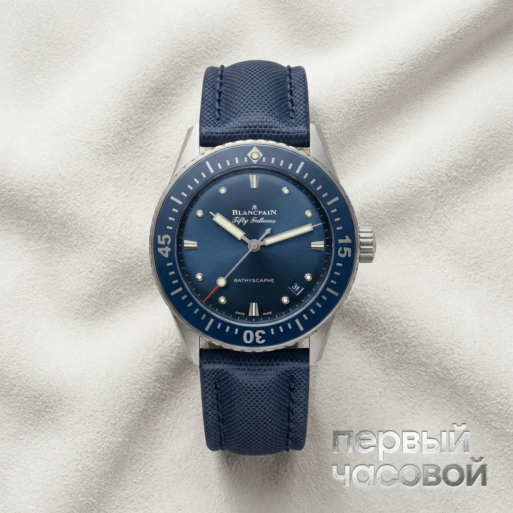Купить элитные часы Blancpain Fifty Fathoms Bathyscaphe 5100 1140 O52A: в наличии в Москве!