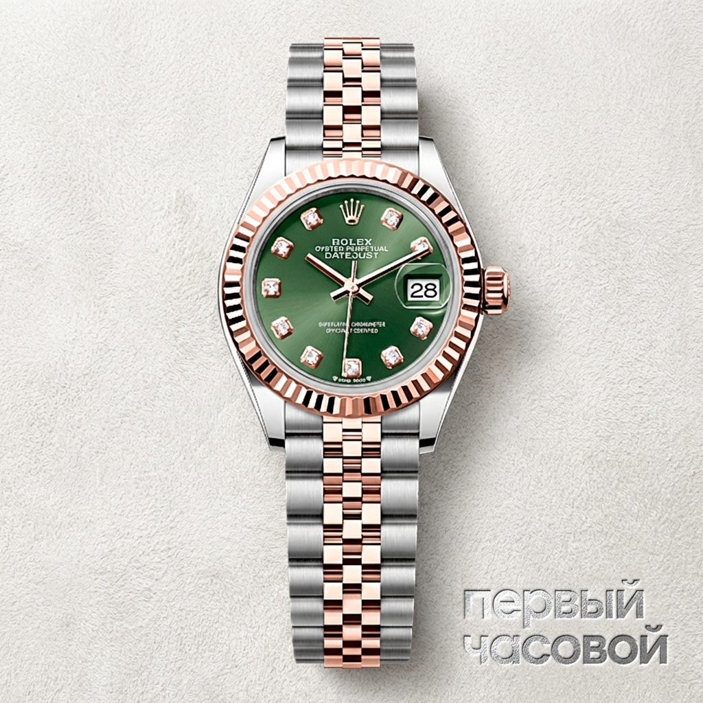 Rolex Lady-Datejust 28 Olive