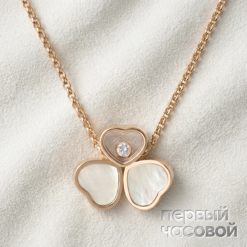 Купить украшение Chopard Колье HAPPY HEARTS WINGS 81A083-5311: в наличии в Москве!