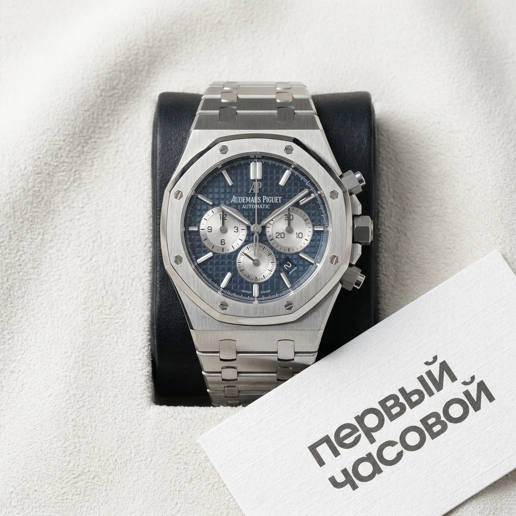 Купить элитные часы Audemars Piguet Royal Oak Chronograph 41 mm Blue Dial 26331ST.OO.1220ST.01: в наличии в Москве!