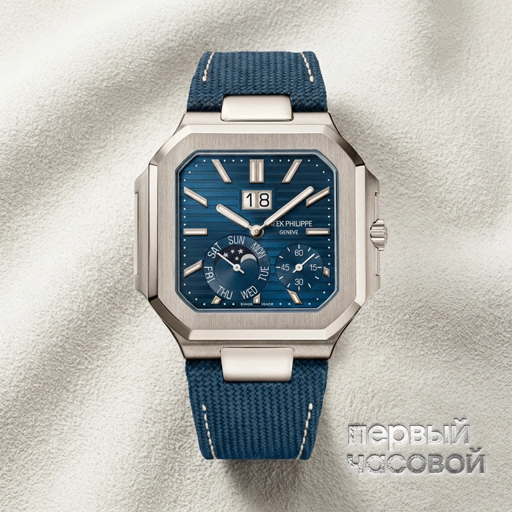 Купить элитные часы Patek Philippe Cubitus Platinum Blue 5822P-001 : в наличии в Москве!