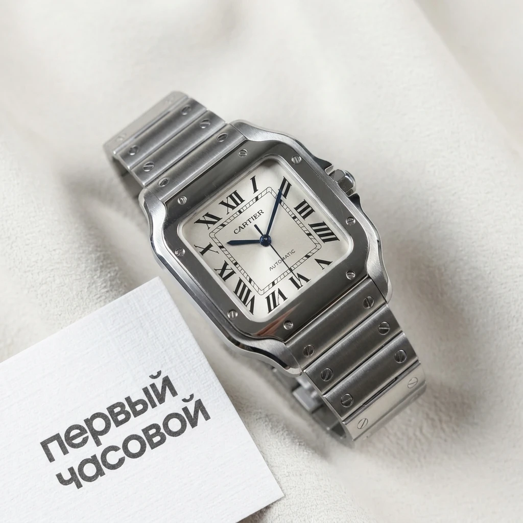 Купить элитные часы Cartier Santos De Cartier Small Model Silver Dial WSSA0082: в наличии в Москве!