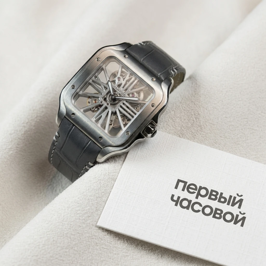 Купить элитные часы Cartier Santos De Cartier Skeleton WHSA0009: в наличии в Москве!