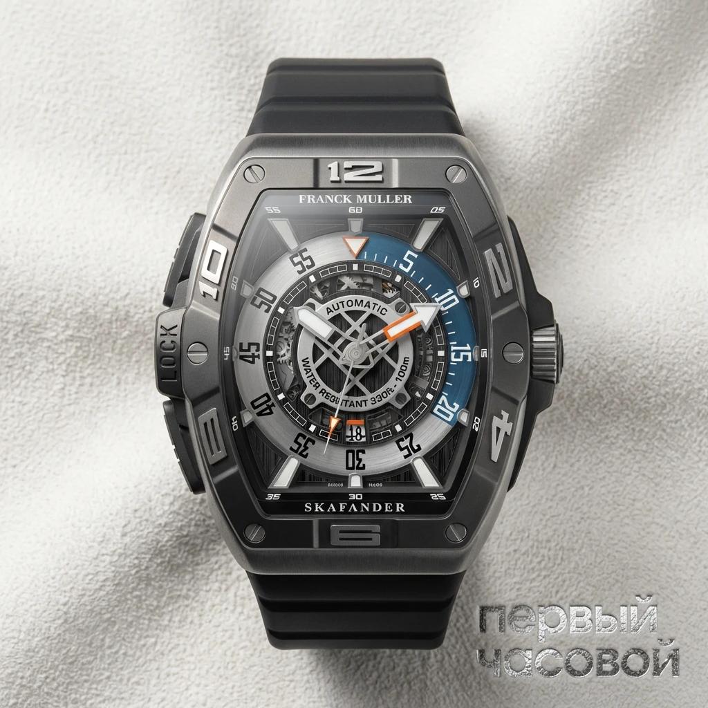 Купить элитные часы Franck Muller Skafander Classic SKF 46 DV SC DT ACBR ACNR.BL: в наличии в Москве!