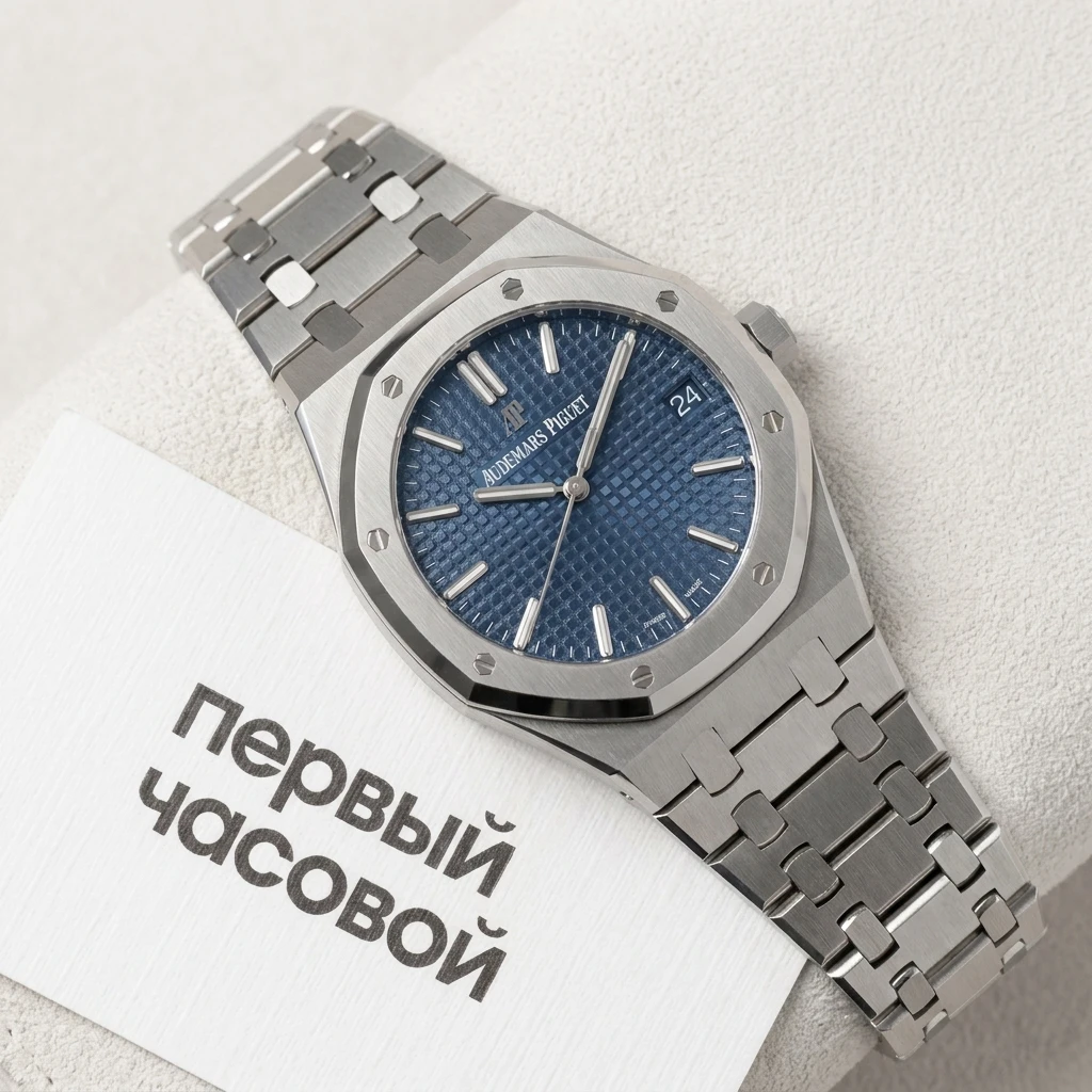 Купить элитные часы Audemars Piguet Royal Oak Selfwinding 50th Anniversary 41 mm 15510ST.OO.1320ST.01: в наличии в Москве!