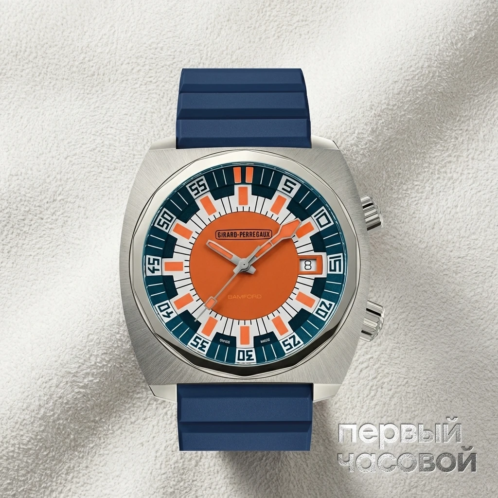 Купить элитные часы Girard-Perregaux  DEEP DIVER 39500-21-3266-6CX: в наличии в Москве!