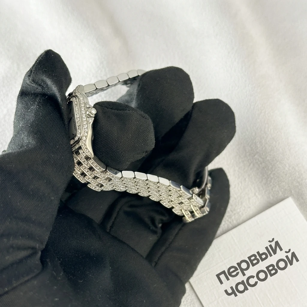 Купить элитные часы Cartier Mini Panthere de Cartier Custom Diamonds Full Pave WSPN0019 FIX: в наличии в Москве!