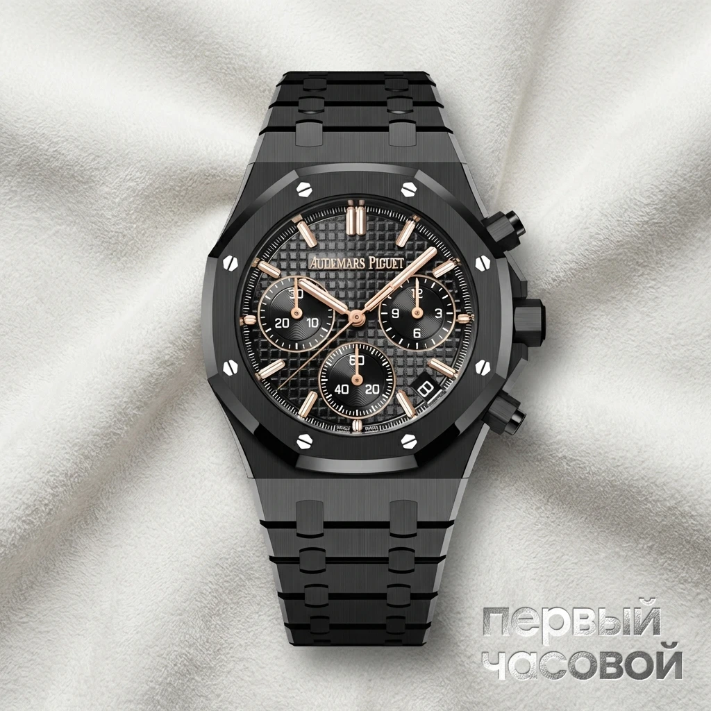 Купить элитные часы Audemars Piguet Royal Oak Chronograph "50th Anniversary" 41 mm Black Ceramic 26240CE.OO.1225CE.01: в наличии в Москве!