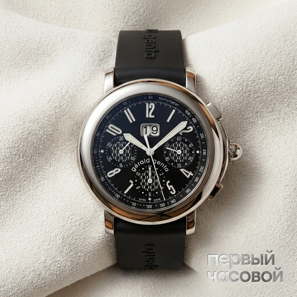 Купить элитные часы Gerald Genta Arena Sport Chronograph CHS-X-10-122-CA-BA: в наличии в Москве!