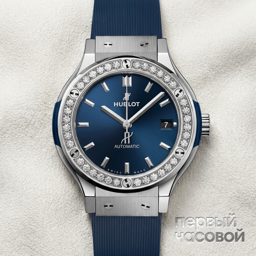 Hublot Classic Fusion Titanium Blue Diamonds