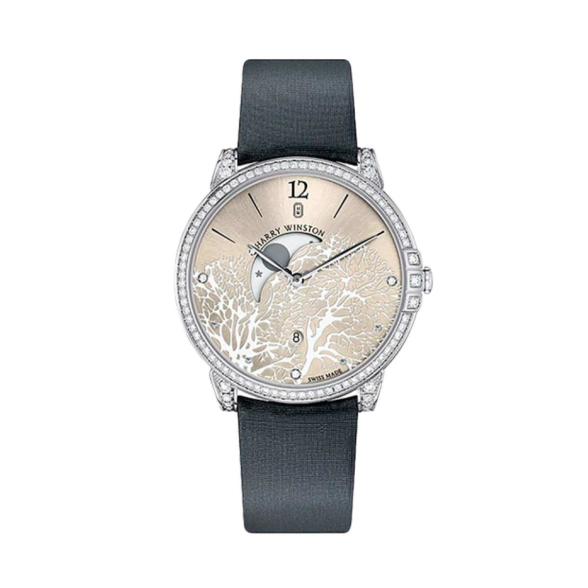 Купить элитные часы Harry Winston Midnight Moon Phase MIDQMP39WW01: в наличии в Москве!