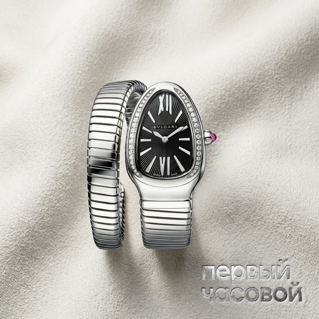 Купить элитные часы Bvlgari Serpenti Tubogas Steel And Diamonds 103524: в наличии в Москве!