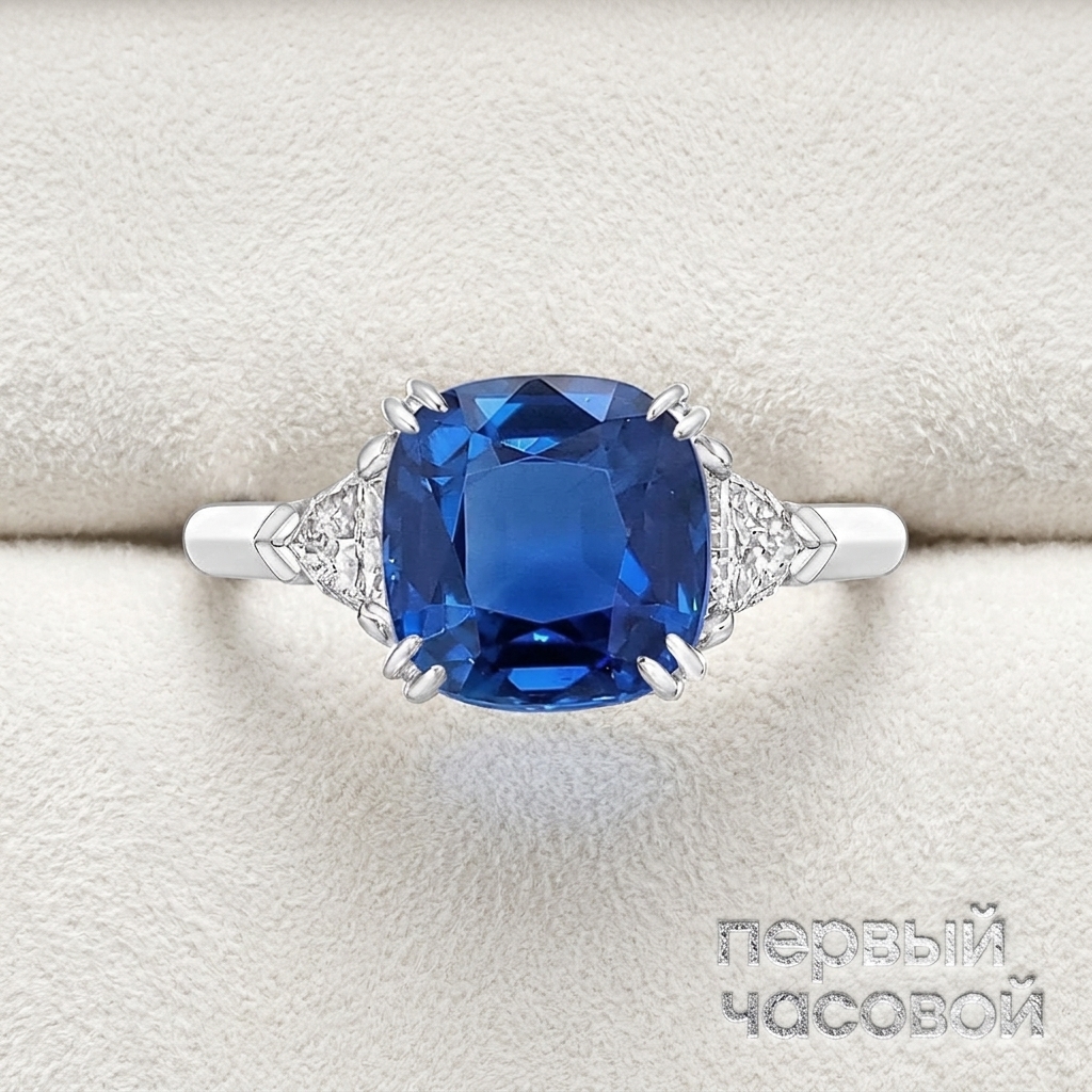 Studio jewelry Кольцо с сапфиром 10,63 сt. &amp;quot;Blue&amp;quot;